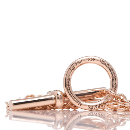 Hermes 18K Rose Gold Mini Chaine d'Ancre Punk Bracelet SH 4 of 5