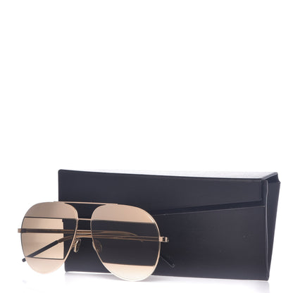 Christian Dior Split 1 Aviator Sunglasses Gold 7 of 7