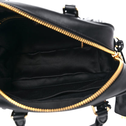Miu Miu Nappa Matelasse Bauletto Top Handle Bag Black 5 of 8
