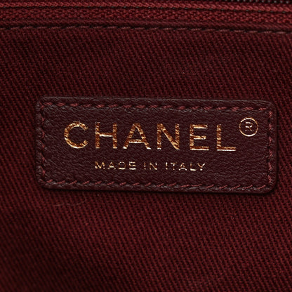 Chanel Aged Calfskin Quilted Large Coco Handle Shopping Tote Black 7 of 14