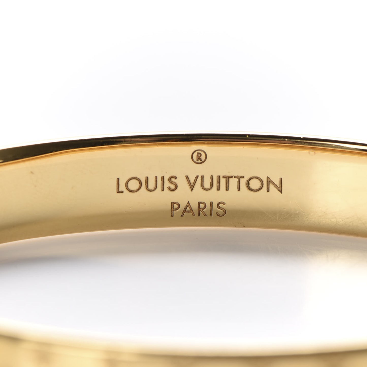 Brass Monogram Nanogram Cuff S Gold