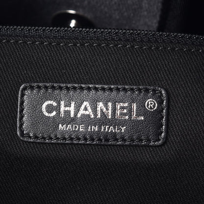 Chanel Canvas Sequin Large Deauville Tote Charcoal 6 of 9