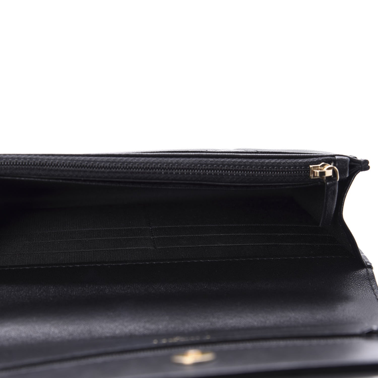 Chanel Goatskin Quilted 19 Wallet On Chain WOC Black 5 of 11