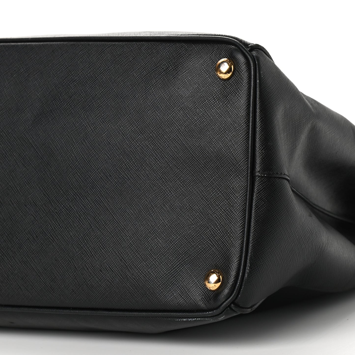 Saffiano Lux Extra Large Galleria Double Zip Tote Black
