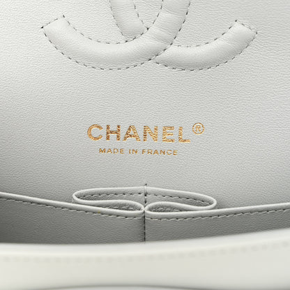 Chanel Lambskin Quilted Medium Double Flap Light Blue 6 of 11