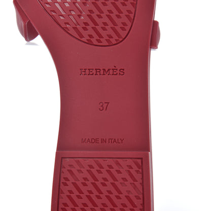 Hermes Rubber Aloha Sandals 37 Rose Baie 7 of 9