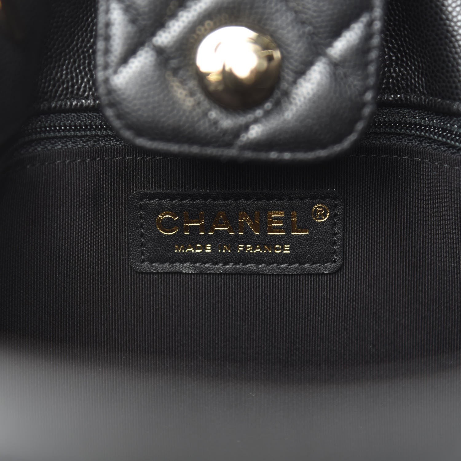 Chanel Caviar Quilted Large Classic Shopping Tote Black 8 of 10