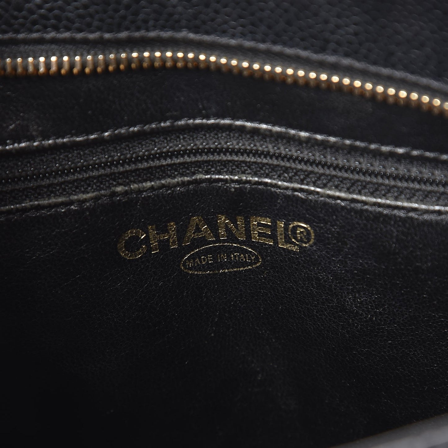 Caviar Quilted Medallion Tote Black