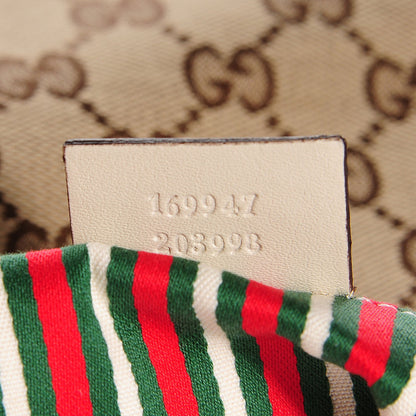 Gucci Monogram Medium New Britt Hobo Off White 7 of 9