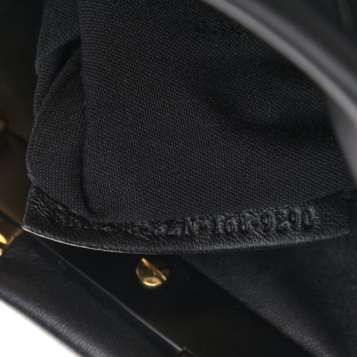 Fendi Vitello Seta Shiny Nappa Medium Peekaboo Iconic Satchel Black 7 of 9