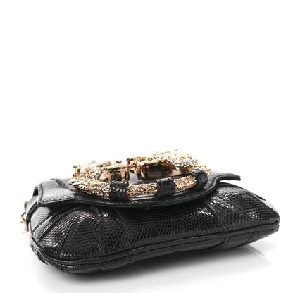 Gucci Lizard Tom Ford Jeweled Dragon Bag Black 4 of 9