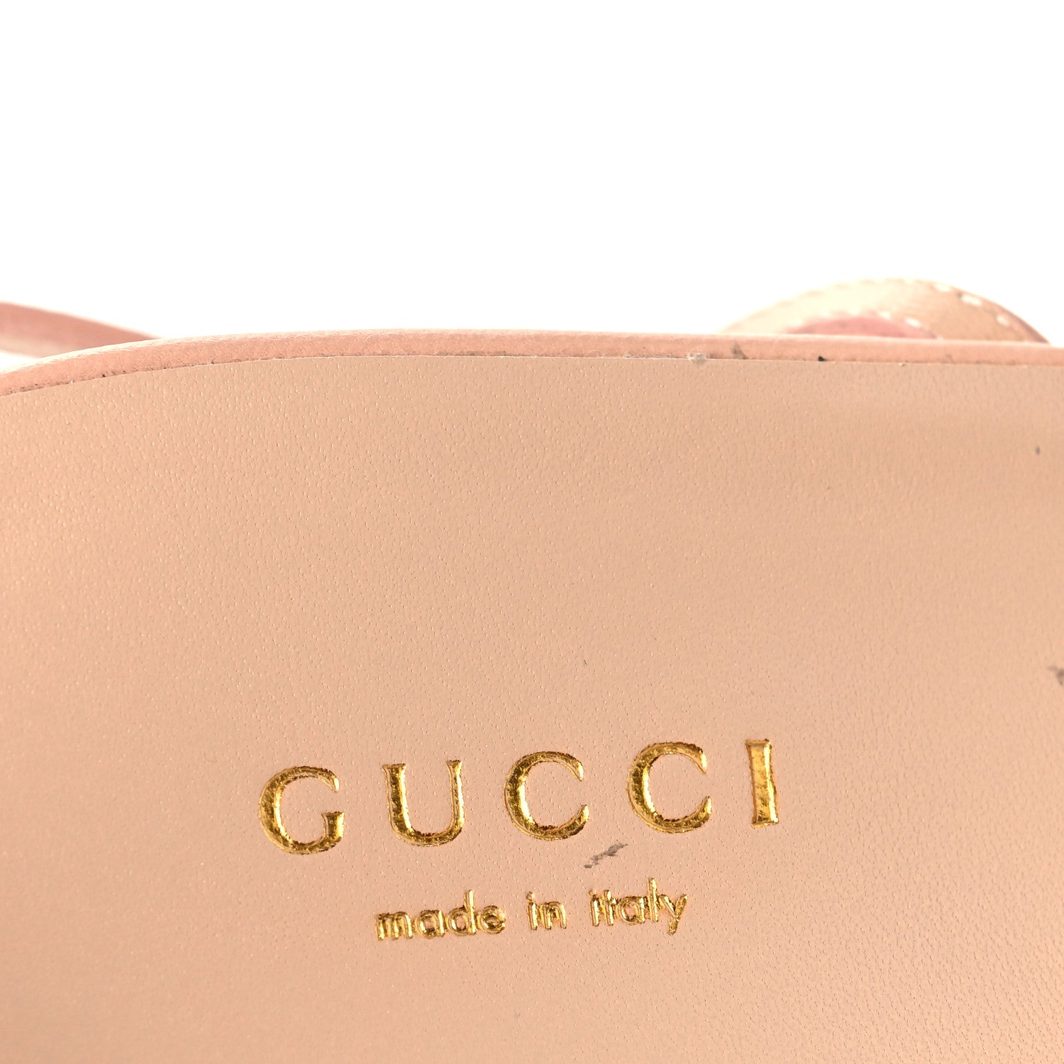 Gucci Malaga Kid Blondie 85mm Slingback Sandals 41 Pastel Pink 9 of 10