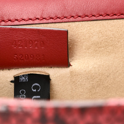 Gucci Snakeskin Mini Dionysus Shoulder Bag Red 7 of 10