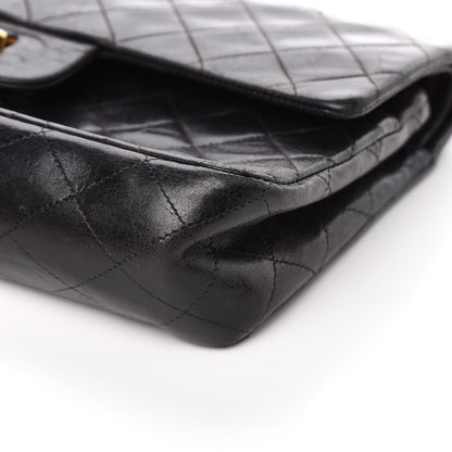 Chanel Lambskin Quilted Medium Double Flap Black 13 of 13