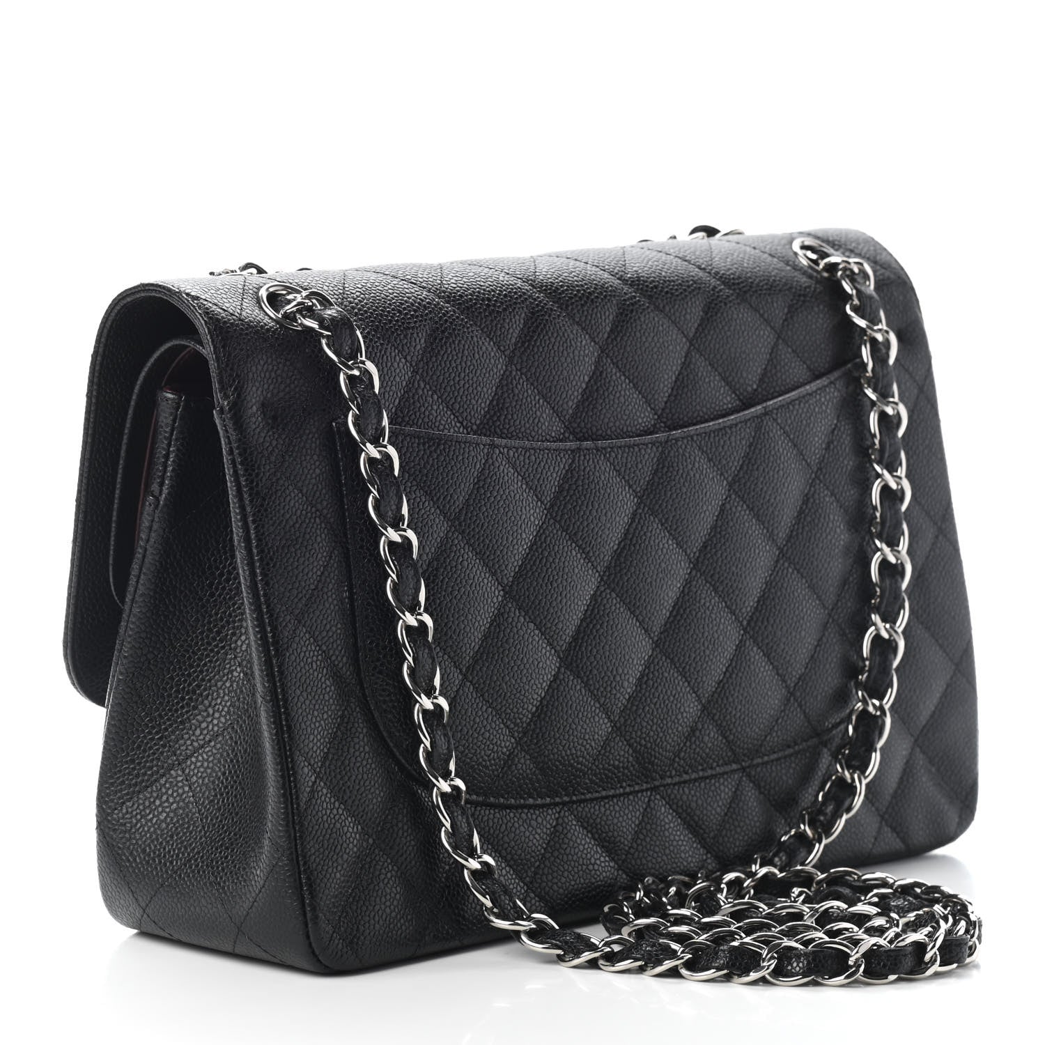 Chanel Caviar Quilted Jumbo Double Flap Black 3 of 9
