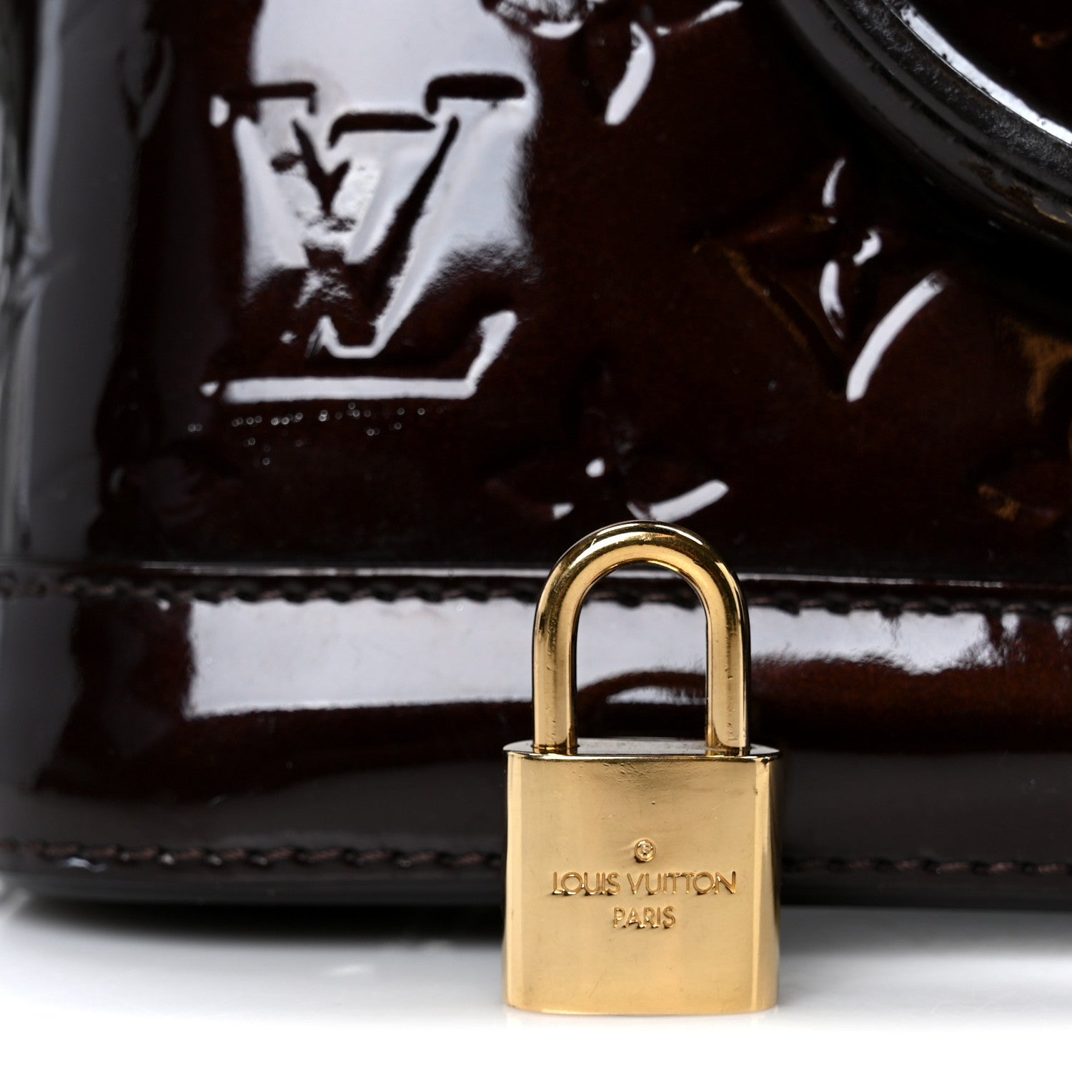 Louis Vuitton Vernis Alma BB Amarante 7 of 11