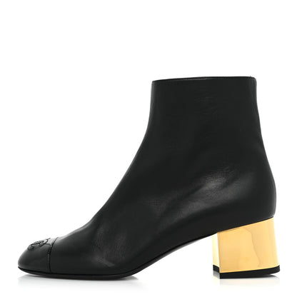 Chanel Mixed Fibers Lambskin Patent Calfskin Convertible High Boots 37 Black 2 of 16