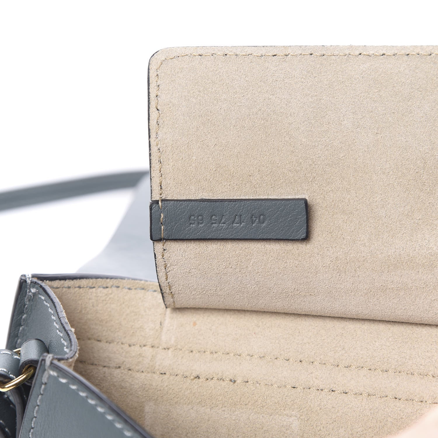 Chloe Suede Calfskin Mini Faye Shoulder Bag Cloudy Blue 7 of 11