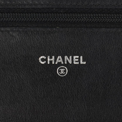 Chanel Patent Quilted Brilliant Wallet On Chain WOC Black 6 of 8