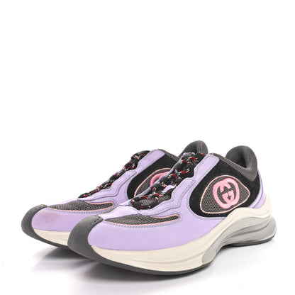 Gucci Technical Knit Fabric Suede Calfskin Womens Gucci Run Sneakers 38.5 38.5 4 of 9