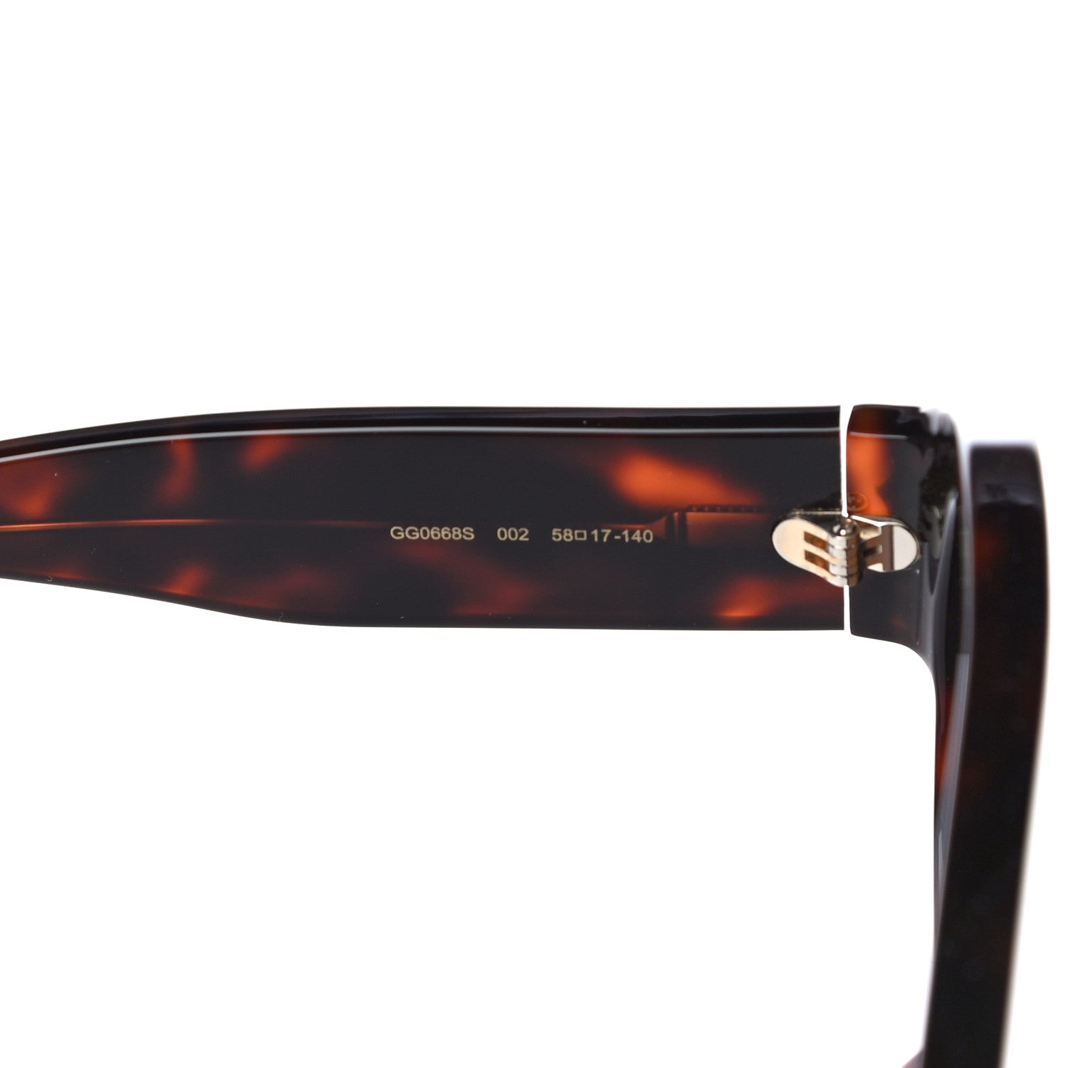 Gucci Acetate Aviator Sunglasses GG0668S Havana 6 of 7