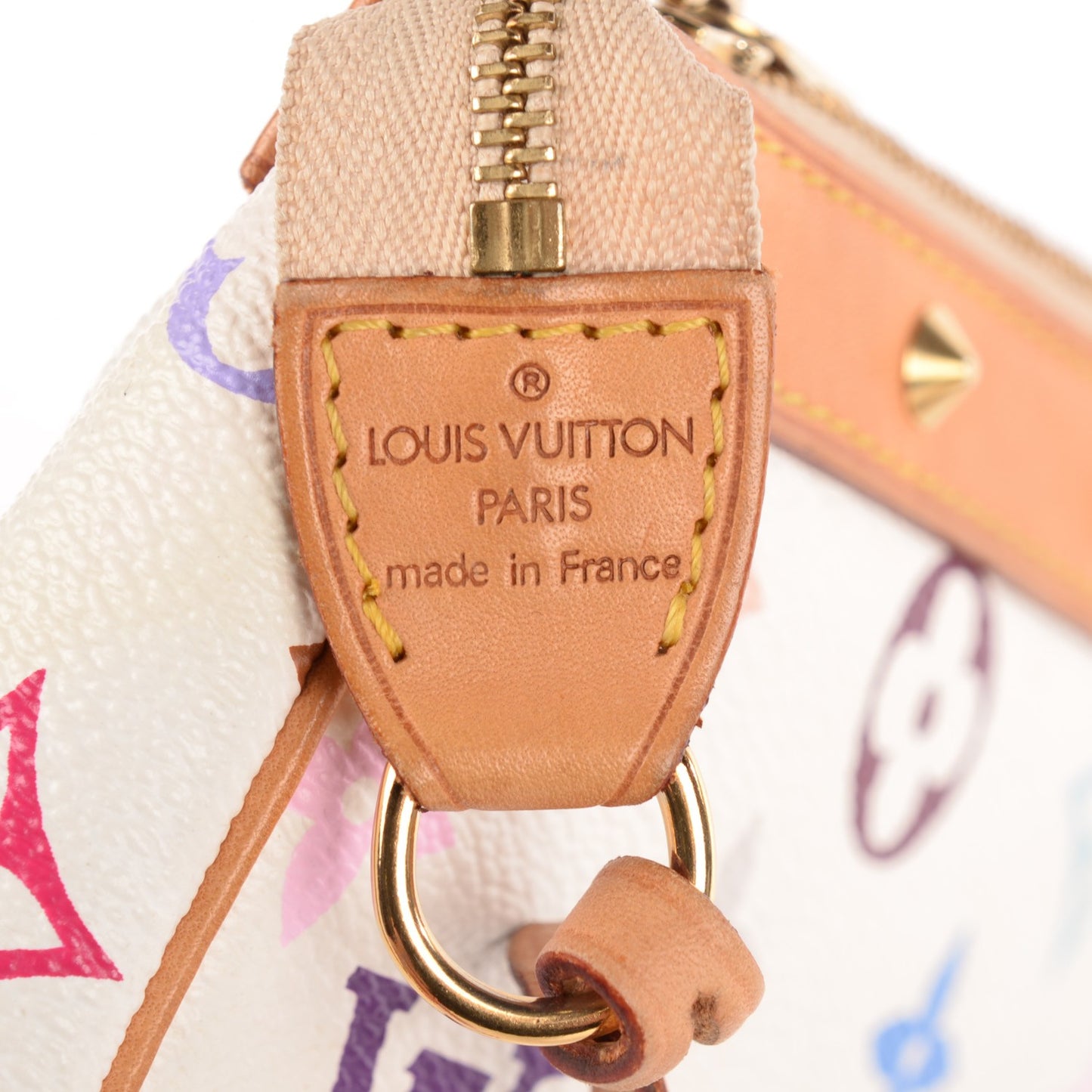 Monogram Multicolor Pochette Accessories White
