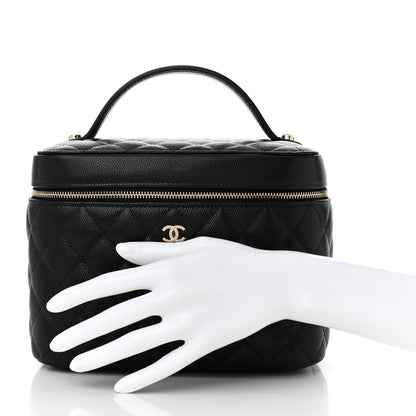 Chanel Caviar Quilted Large Vanity Pouch Black 3 of 11