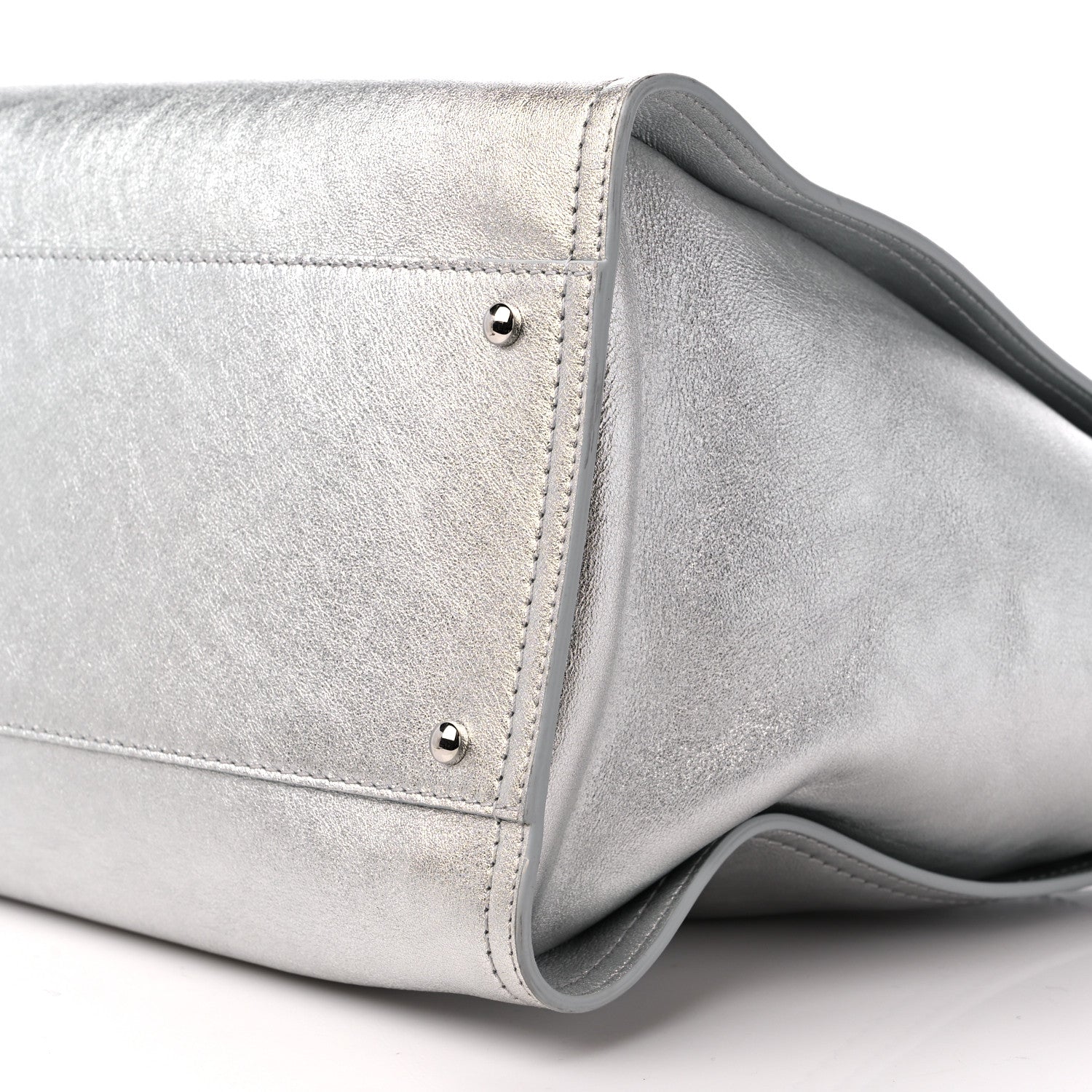 Chanel Metallic Calfskin Medium Deauville Tote Silver 10 of 11