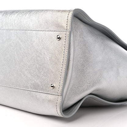 Chanel Metallic Calfskin Medium Deauville Tote Silver 10 of 11