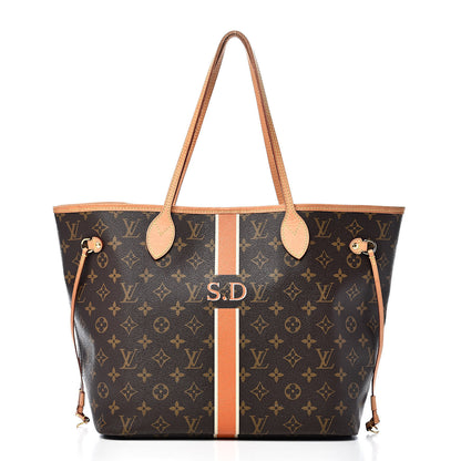 Louis Vuitton Monogram My LV Heritage Neverfull MM Orange and White 3 of 13