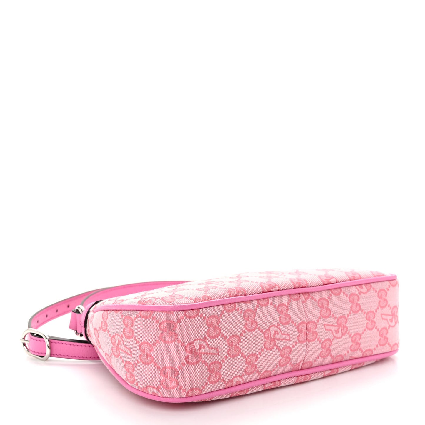 X PALACE GG Supreme Monogram Palace Textured Dollar Calfskin Shoulder Bag Pink Pale Rose Palace