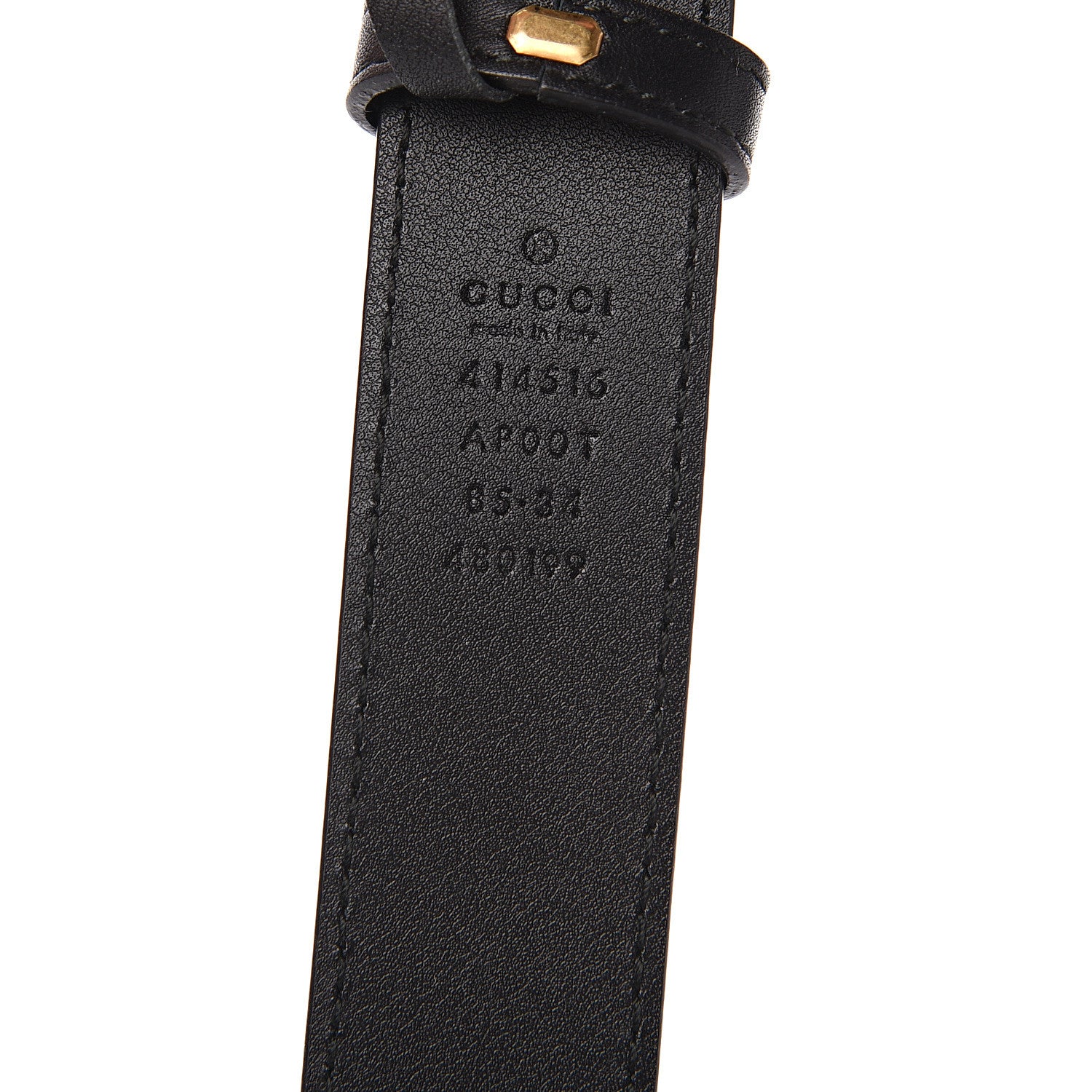 Gucci Calfskin Double G 30mm Belt 85 34 Black 5 of 5