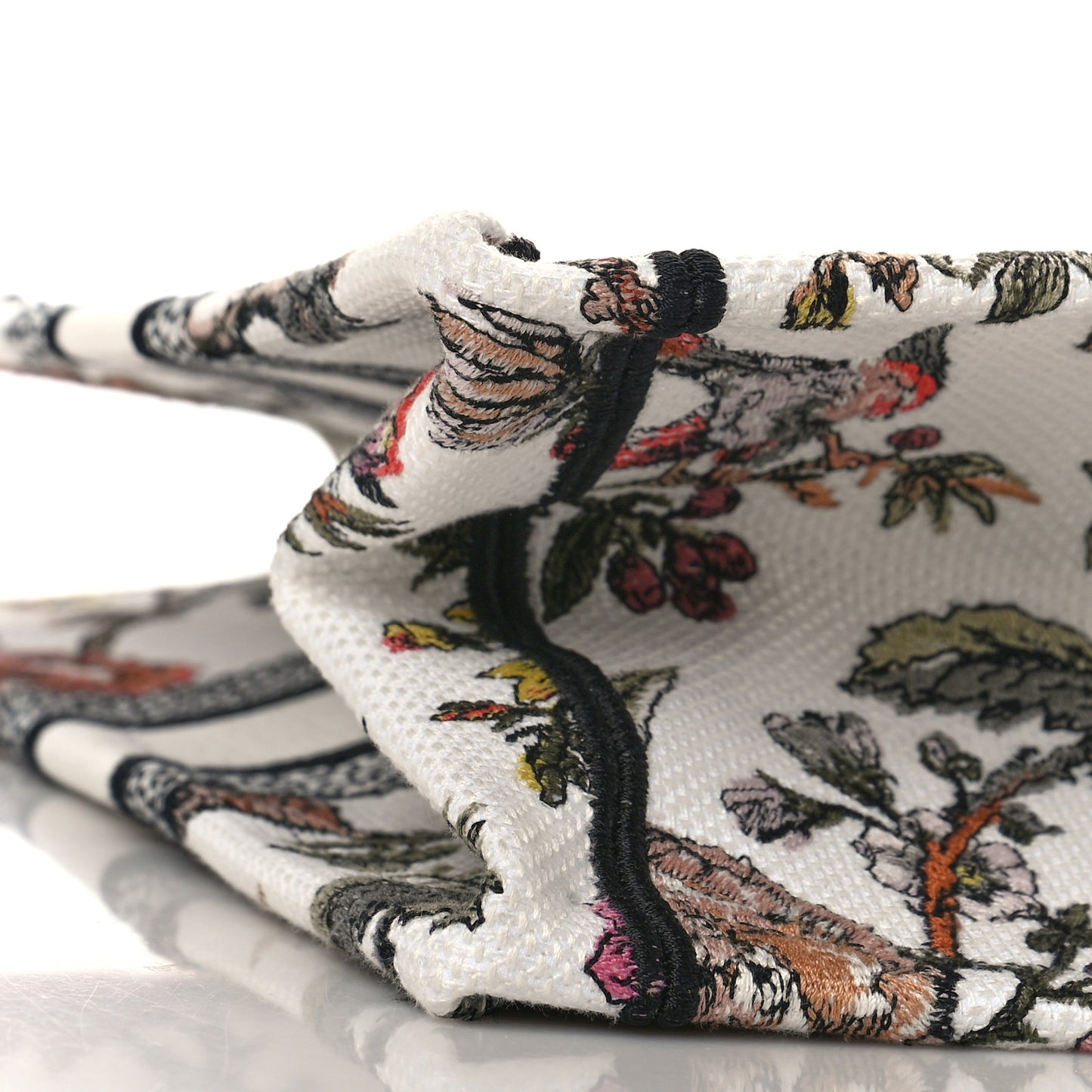 Canvas Jardin Botanique Embroidered Medium Book Tote Multicolor