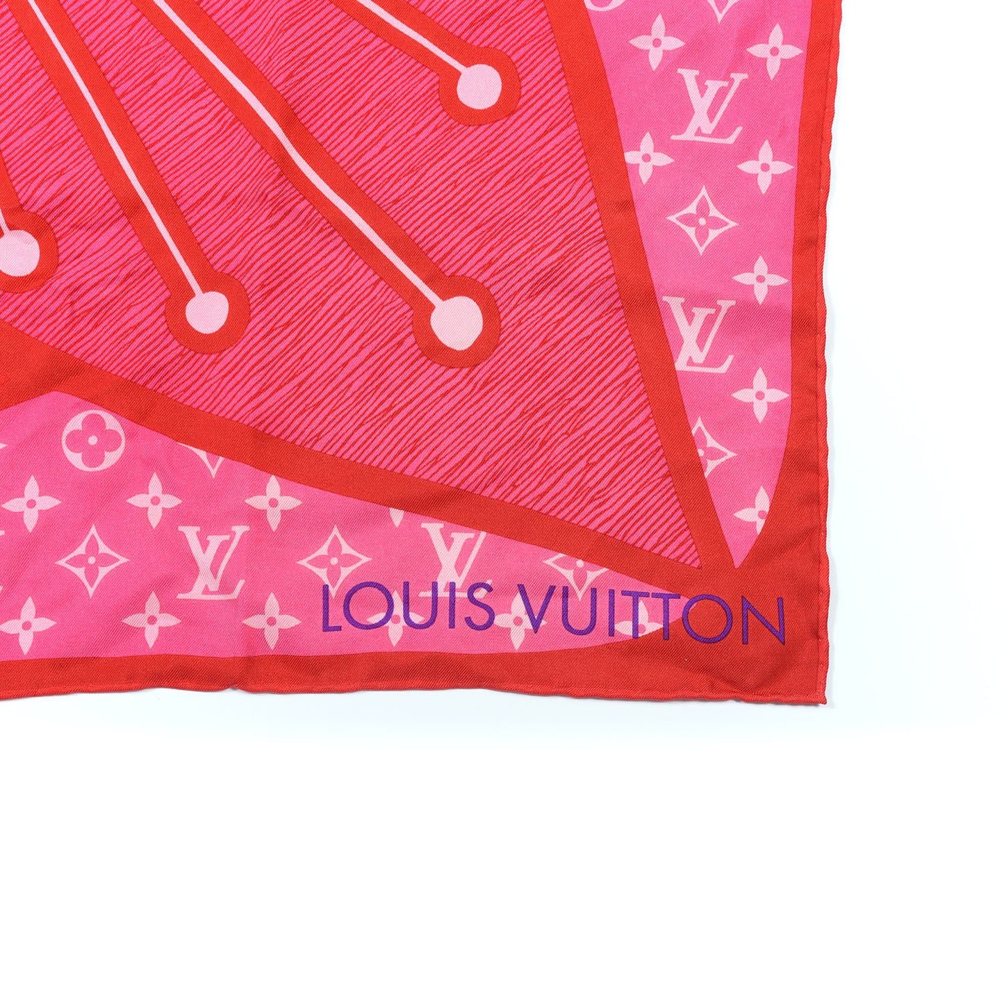 Silk Square Scarf Pink