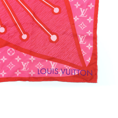 Louis Vuitton Silk Square Scarf Pink 2 of 3