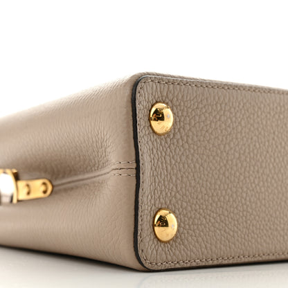 Louis Vuitton Taurillon Capucines BB Galet 9 of 11