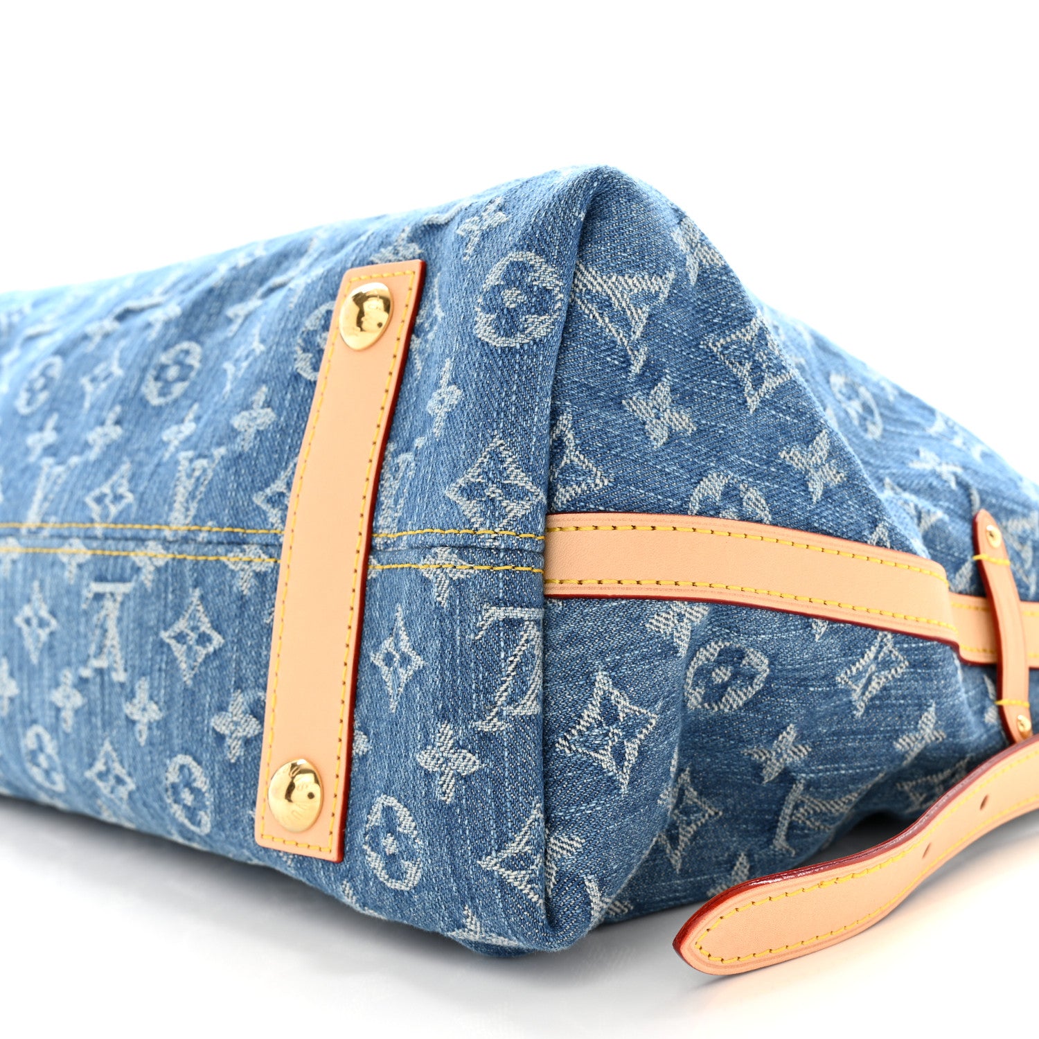 Louis Vuitton LOUIS VUITTON Monogram Denim CarryAll MM Blue 10 of 11