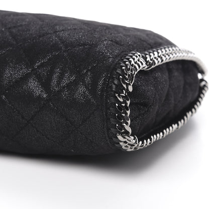 Stella McCartney Metallic Shaggy Deer Quilted Small Falabella Tote Black 10 of 10