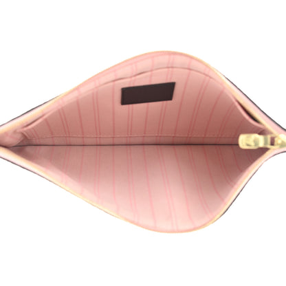 Louis Vuitton Damier Ebene Neverfull MM GM Pochette Rose Ballerine 5 of 7