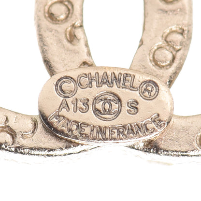 Chanel Pearl CC Earrings Light Gold 3 of 4