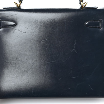 Hermes Box Kelly Sellier 32 Bleu Marine 10 of 12