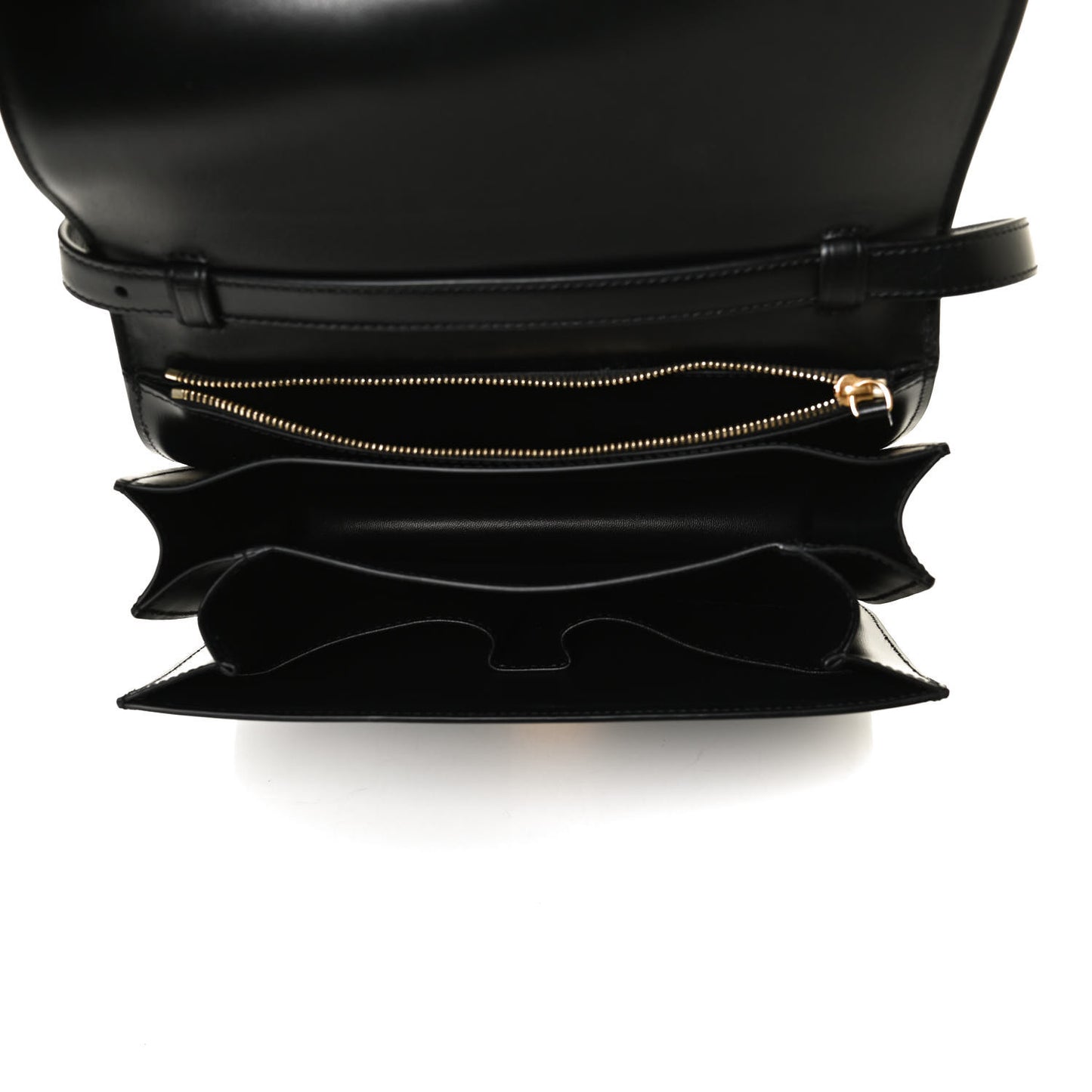 Box Calfskin Medium Classic Box Flap Bag Black