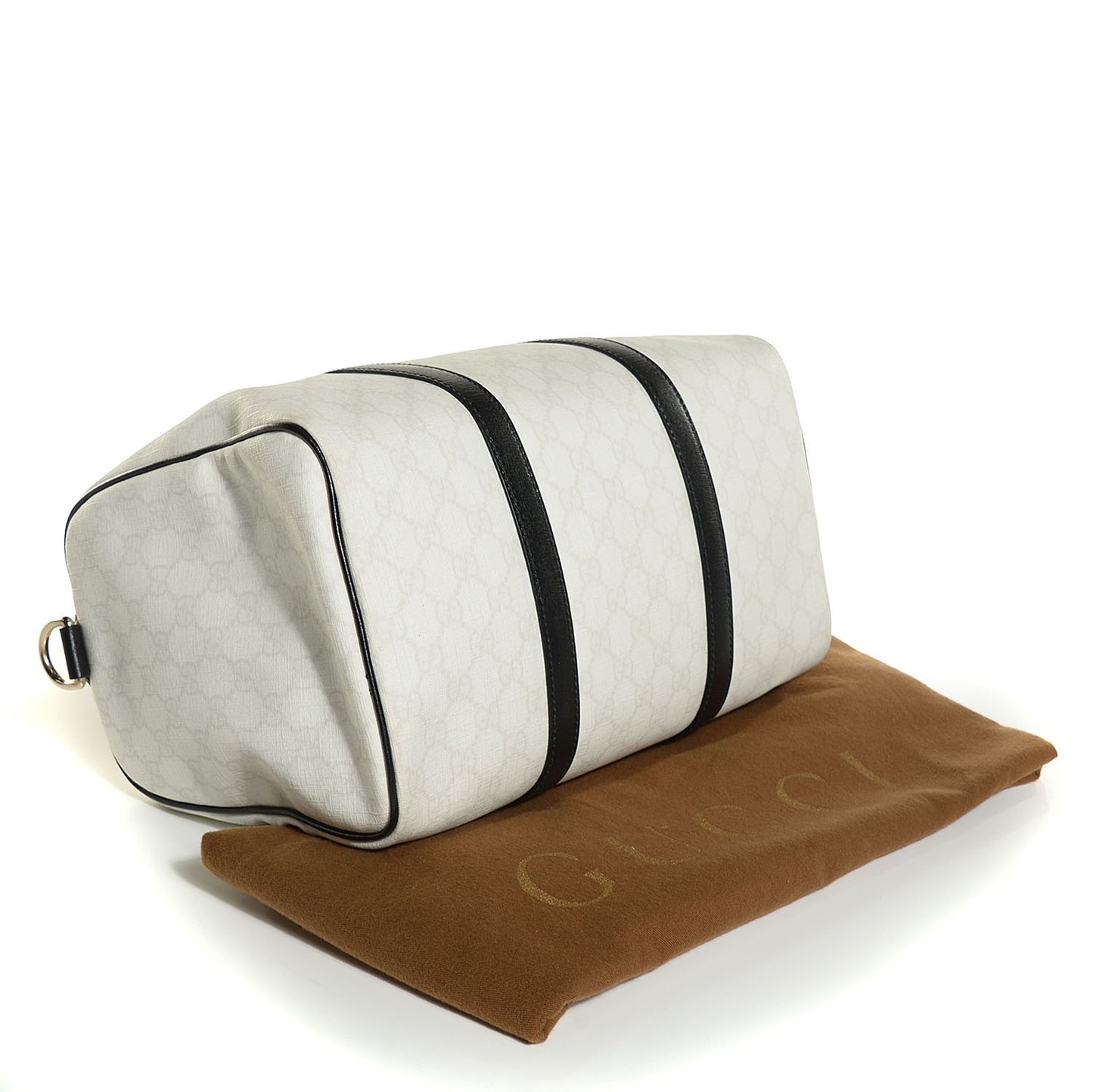 GG Plus Monogram Medium Joy Boston White Black