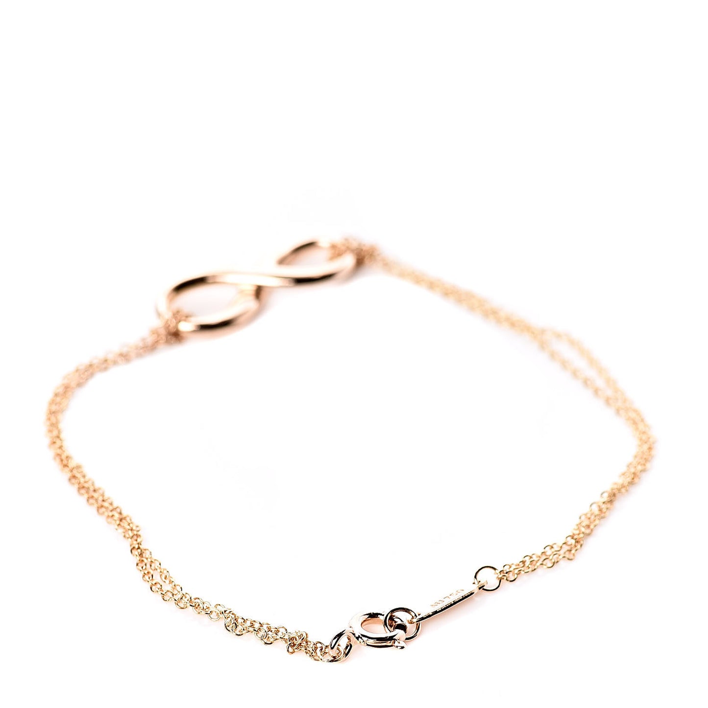 18K Rose Gold Infinity Bracelet