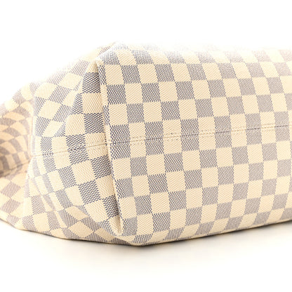 Louis Vuitton Damier Azur Graceful MM Rose Ballerine 8 of 9