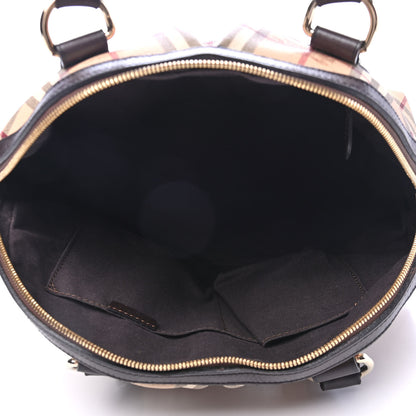 Burberry Haymarket Check Thornley Satchel Chocolate 4 of 4