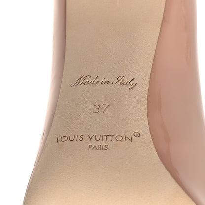 Louis Vuitton Patent Calfskin Blossom Pumps 37 Nude 7 of 10