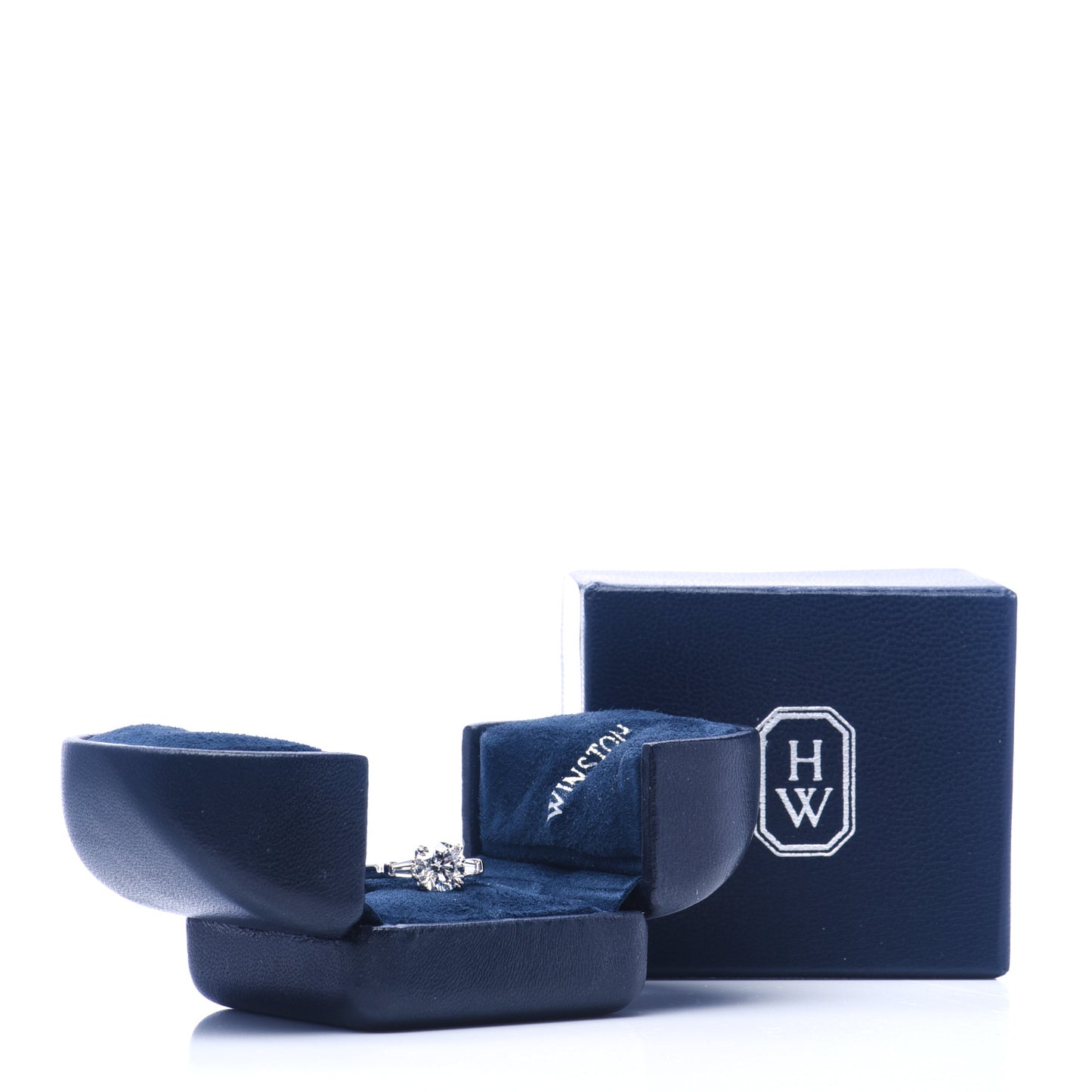 Platinum Diamond 1.40ct Classic Winston Round Brilliant Engagement Ring 51 5.75