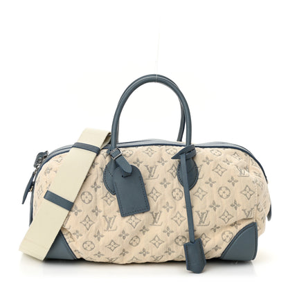 Louis Vuitton Denim Speedy Round GM Blue 1 of 9