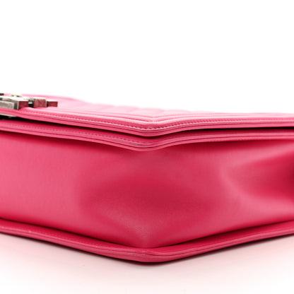 Chanel Lambskin Quilted Large Boy Flap Pink 10 of 10